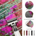 thumbnail image 5 of Area Rugs 5'x7', Pink Green Oil Painting Carpet Runner Indoor Outdoor Rugs Home Decor Aesthetic, Modern Abstract Summer Botanical Non Slip Mats Washable Accent Rug for Living Room Bedroom, 5 of 8
