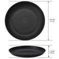 thumbnail image 2 of ReaNea 9" Black Plastic Plates 8 Pieces, Unbreakable and Reusable Large Deep Dinner Plates, Light Weight Easy to Carry for Camping,Travel, Pinic, 2 of 7