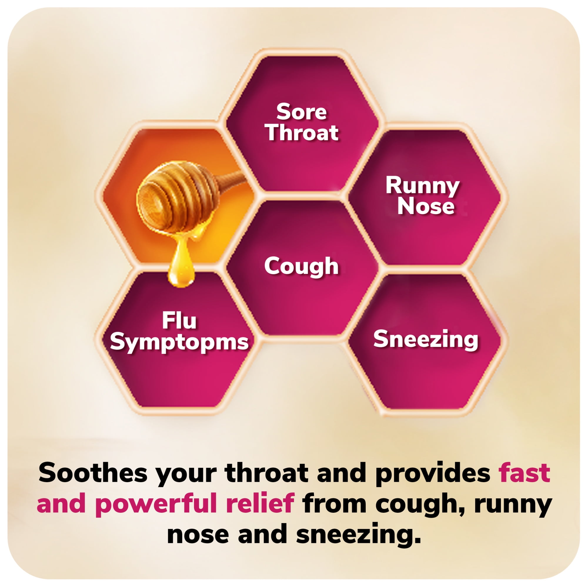 Robitussin Honey Severe Cough, Flu & Sore Throat Nighttime Max Syrup, Ages 12+, 4 Oz