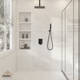 thumbnail image 2 of CASAINC 12 in.Ceiling-Mounted Shower System with Valve in Matte Black, 2 of 11