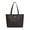 Black, variant on Women's Tote Bag with Floral Cherry Design, Faux Leather Purse with Top Handle and Zipper Closure