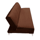 thumbnail image 5 of Sofa Cama Reclinable El Bazar Store Miami Chocolate terciopelo, Futon 3 posiciones, Sala, 5 of 6