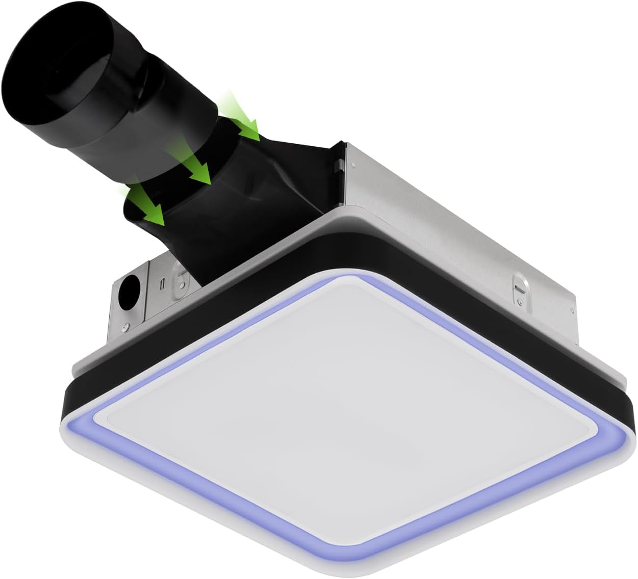 Akicon Bathroom Exhaust Fan with Light, 50-80-100 CFM, 1.2 Sones, 3CCT LED, Quiet, Energy Saving