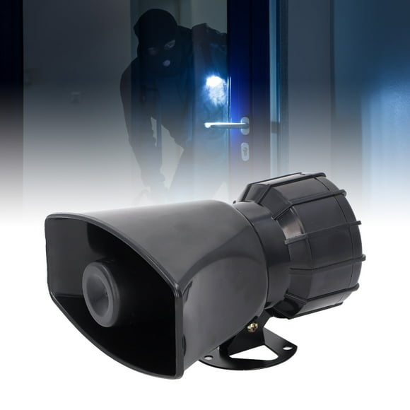 130DB Alarm Horn Alarm Siren Speaker Burglar Alarm System 60W High Power Warning Emergency Siren Warning Speaker