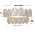 thumbnail image 2 of AIXZETHY Grillz Grills for Your Teeth Simulated Diamond Teeth Grillz with Extra Molding Bars Hip Hop Iced Out Cubic Zirconia Teeth Grillz for Men Women, 2 of 5