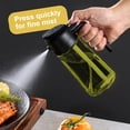 thumbnail image 2 of CXINYI 16 oz Glass Olive Oil Dispenser for Kitchen, 2 in 1 Oil Sprayer Bottle for Cooking, Salad, BBQ and Frying, Black, 2 of 6