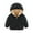 Black, variant on Baby Toddler Kids Winter Coat Cotton Jacket Boys Girls Light Winter Jacket Hooded Outwear 1-7T