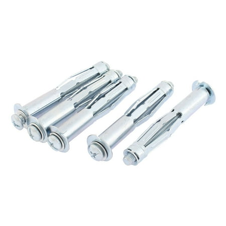 75mm Boot - Unique Bargains 5Pcs M6 x 70mm Thread Crosshead Expansion Anchor Bolts Screws Nuts 75mm