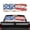 American Flag Design, variant on POLERO Sugar Skull Floral Pattern Car Window Decal, Quick Install Truck Rear Window Decal Corrosion Proof UV Blocking Truck Back Window Decal for, 66.9 x 22.4 Inches