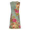 thumbnail image 5 of Vestido de Verano para Mujeres, Moda Color Sólido Bolsillo sin Mangas Vestido Casual Cuello en V Hecho de Poliéster Ligero para Primavera Verano, Vestido de Verano Casual, 5 of 5
