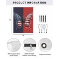 thumbnail image 2 of 4th of July RV Awning Sun Shade Screen 9'X7' Freedom Butterfly Mesh Sunscreen Red Blue Stars Patriotic Awning Shade Screen with Zipper UV Blocker Completed Kits for RV Motorhome Camper, 2 of 7