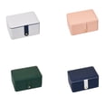 thumbnail image 3 of Sonducket Caja de tres capas Pendientes de joyería Almacenamiento Exhibición Colgantes Anillo Estante Caja Sólido Presente Embalaje Ropa, zapatos y accesorios Miscelánea Blanco, 3 of 6