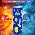 thumbnail image 2 of 20oz Cute Dinosaur Astronaut Space Travel Pattern Stainless Steel Tumbler，Coffee Cups With Lids， Perfect Gifts For Birthday Holiday Gifts For Women and Men., 2 of 8
