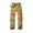 Khaki, variant on TRGPSG Men's Fleece Lined Hiking Pants Outdoor Cargo Pants Casual Work Ski Pants with 8 Pockets(No Belt),Khaki 36x32