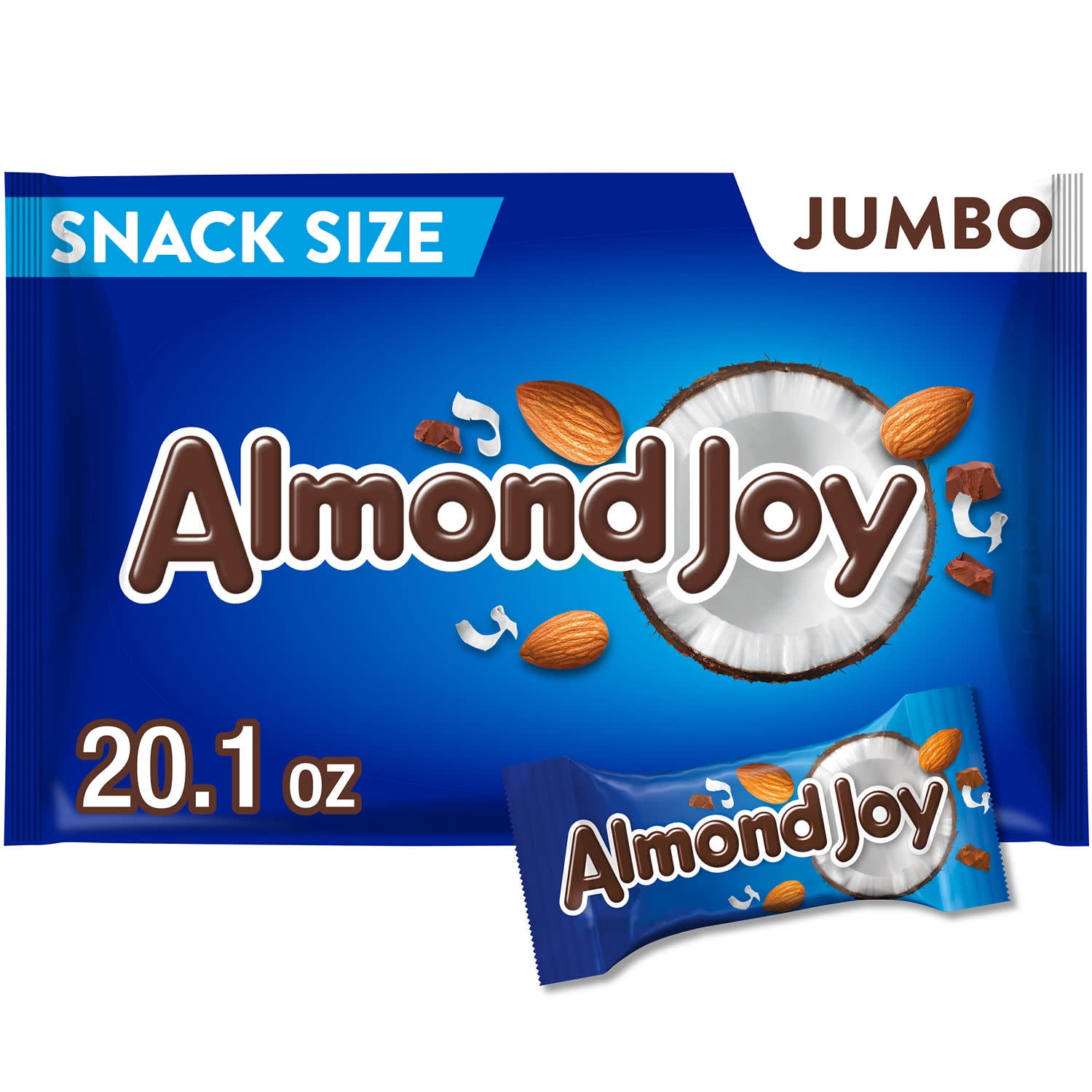 Bulk Almond Joy & Mounds Candy Bars - 3lb Variety Pack (90 Individually Wrapped Bars)