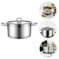 thumbnail image 1 of Stainless Steel Stockpot Multi-functional Soup Pot Household Stockpot with Lid, 1 of 9
