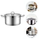 thumbnail image 5 of Stockpot de acero inoxidable Soup Soup Pot Foundpot con tapa, 5 of 7
