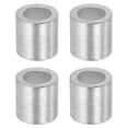 thumbnail image 1 of Uxcell Aluminum Crimping Loop Sleeve, Wire Rope Stop Sleeve Round Crimp Ferrules for Wire Rope 1/2"(12mm), 1 of 7