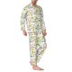 thumbnail image 2 of Balery Happy Easter Pijama para Hombre de Dos Piezas con Manga Larga, Conjunto de Dormir y Descanso Suave con Bolsillos-Small, 2 of 7