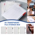 thumbnail image 1 of Cajas de almacenamiento Capino, organizadores para el hogar, cajas de almacenamiento transparentes A5, estuche de plástico transparente para documentos y papel, archivador, almacenamiento de archivos, 1 of 5