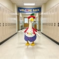 thumbnail image 4 of AZXY 23 Inch Goose Outfits, Back To School Two-Tone Top Short Pants Lawn Goose Clothes, Fruit Motif Porch Goose Costume for Yard, Porch, Lawn Back To School Season Decor, 4 of 8