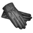 thumbnail image 2 of Sonducket 1 par de guantes de cuero para mujer, manopla cálida de terciopelo para exteriores, calentador de manos portátil para clima frío, guantes y mitones Negro, 2 of 6