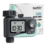 RainPoint 1-Zone Programmable Water Timer, Automatic Irrigation Controller System for Outdoor Gaden Yard Lawn, Watering Controller, ITV105NH