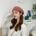 thumbnail image 7 of Knit Berets for Women French Beret Hat Solid Color Artist Hat Painter Cap Beanie Cap Bonnet for Chic Ladies Accessories, 7 of 7