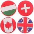 thumbnail image 1 of 4pcs Tennis Shock Absorber Flag Shape Silicone Tennis Racket Dampener Absorber, 1 of 9