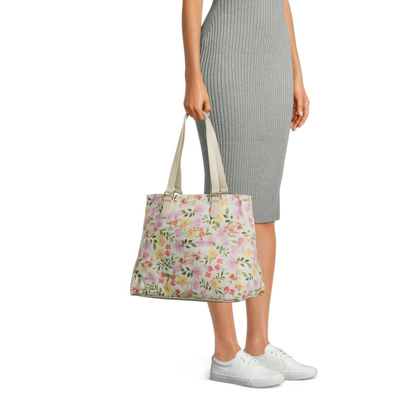 MICHAEL Michael Kors Mercer Floral Patchwork Convertible Large Leather Tote