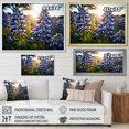 thumbnail image 4 of Designart "Blue Bonnets landscape Photo IV" Floral Floater Framed Wall Art Living Room, 4 of 7