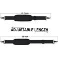 thumbnail image 4 of Shoulder Strap, 52" Universal Adjustable Padded Laptop Shoulder Strap Replacement Comfortable Belt with Metal Hooks for Laptop Messenger Crossbody Bag Luggage Duffel Camera, Black, 4 of 7