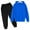 Z1-Blue, variant on Girls Outfits Clearance Sale Casual Solid Color Long Sleeve Hoodie Pullover Sweatshirt Tracksuit Jogger Sweatpants Unisex 2 PC Sweatsuit Set,,4-5 Years