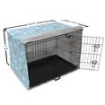 thumbnail image 6 of Cartoon Dog Crate Cover, Funny Monkeys and Parachutes on Cloudy Sky Adrenaline Sports, Easy to Use Pet Kennel Cover Small Dogs Puppies Kittens, 7 Sizes, Pale Blue Multicolor, by Ambesonne, 6 of 6