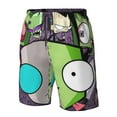 thumbnail image 5 of Invader Zim Men's Beach Shorts Swim Trunks Casual Quick Dry Board Shorts Swimwear with Mesh Lined and Pockets, 5 of 8