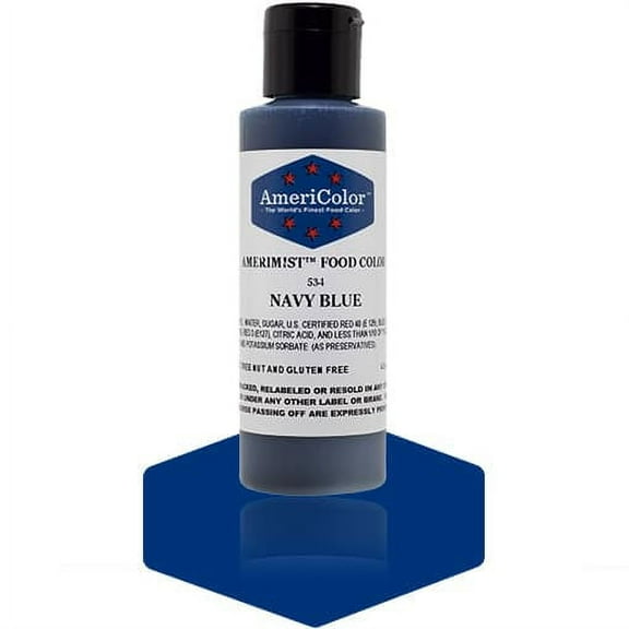AmeriColor AmeriMist Navy Blue, 4.5 Ounce, Airbrush Food Color