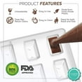 thumbnail image 3 of O'Creme Clear Polycarbonate Chocolate Mold Transparent Candy Mould Envelope 24 Cavities, 3 of 6
