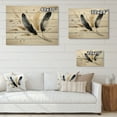 thumbnail image 4 of Designart "Feathers Sumi Asian Painting IV" Asian Art Print on Natural Pine Wood, 4 of 5