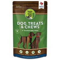 Sancho & Lola's: 6" Bully Sticks - Standard 5 Count - Dog Treat, Low-Odor Chew, High-Protein, Made with 100% Beef Pizzle, Hand-Selected in the USA