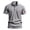 Grey, variant on Krdevn Men's Summer Trend Linen Short Sleeve Shirt Embroidered Flag Shirt,3XL
