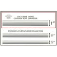 thumbnail image 3 of Exclusive Home Silver Aged Sphere 1" Curtain Rod and Coordinating Finial Set, Matte Silver, Adjustable 36"-72", 3 of 6