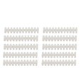 thumbnail image 4 of EeaseCA 10PCS Hard Plastic 12-Position Wire Connector Barrier Terminal Strip Block 10A(White), 4 of 7