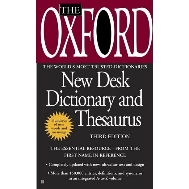 The Oxford New Desk Dictionary and Thesaurus (Edition 3) (Paperback