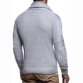 thumbnail image 2 of Yokua Men's Knitted Turtleneck Winter Cardigan Sweaters for Men, 2 of 8