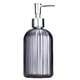 thumbnail image 1 of Dispensador de jabón de vidrio transparente con bomba de acero inoxidable recargable para baño, 1 of 5