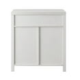 thumbnail image 4 of Walker Edison Modern Farmhouse 2 Barn Door Accent Cabinet, Brushed White, 4 of 11