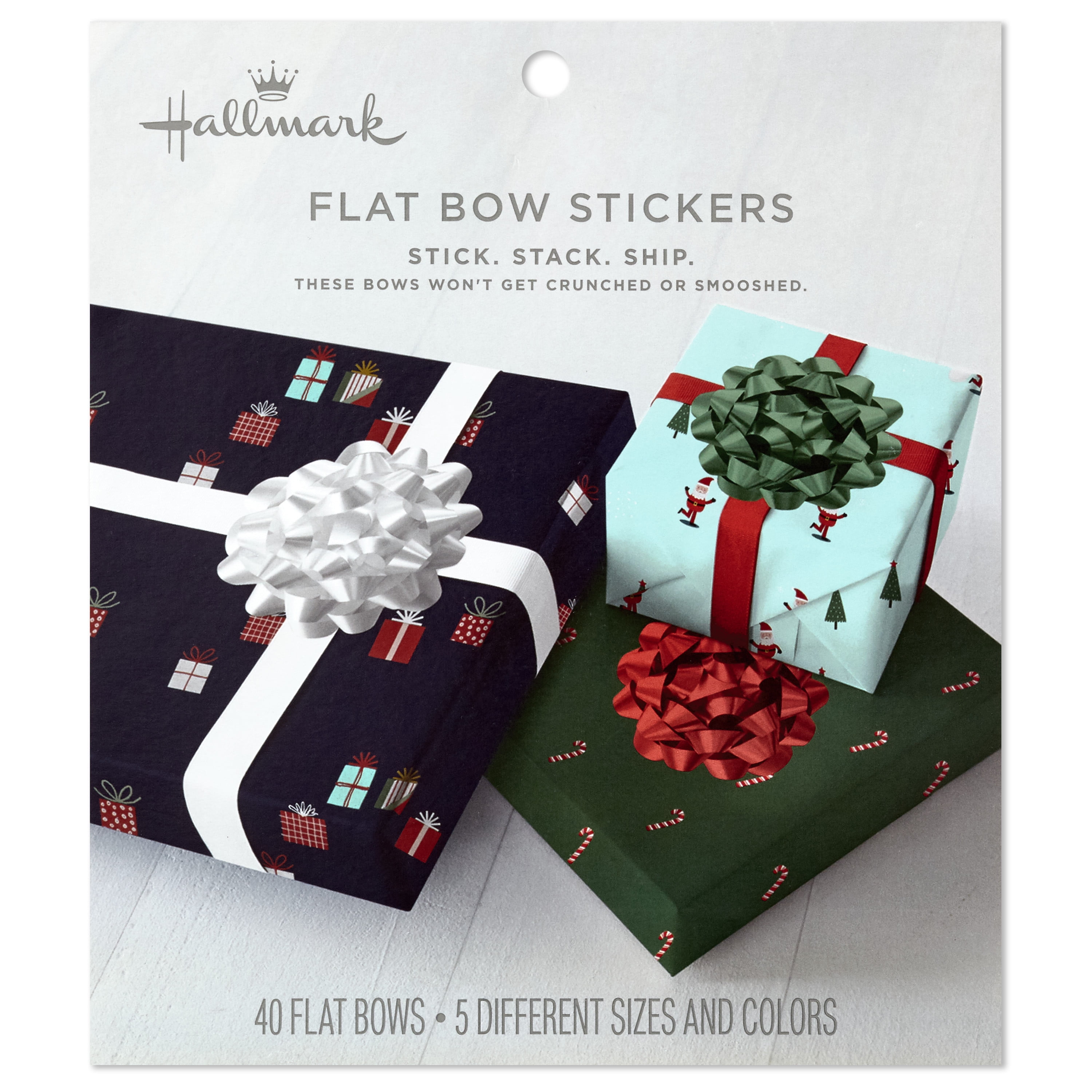 Hallmark Flat Bow Stickers (5 sheets, 40 Stickers) 