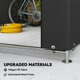 thumbnail image 4 of Outsunny 6.6' x 7.8' Portable Shed, Waterproof Bike Tent, Black, 4 of 10