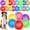4.5in, variant on 18 count 3.5 in Squeaky Balls for Durable High Bounce TPR Fetch Spike Balls 9 Colors Water for Small Medium Large Aggressive Chewers Clean and