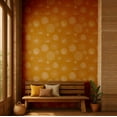 thumbnail image 2 of S4Sassy Modern Sunburst Wallpaper- Yellow Bohemian Wall Covering, 25" x 360" Self-Adhesive Textured Vinyl Walls Paper, Decorative Wall Wrap, Easy DIY Walls Covering For Bedroom, Living Spaces, 2 of 9